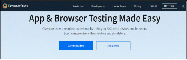 Browserstack - Testing Responsiveness of a Website