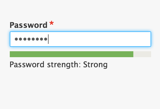 drupal password security