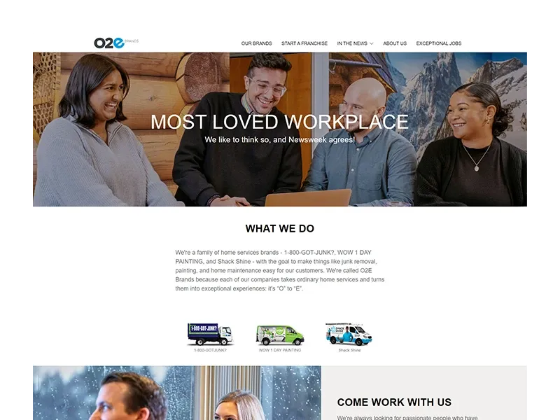 O2E Brands Site SS